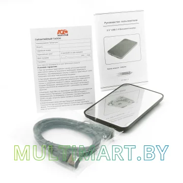 Бокс для жесткого диска AgeStar 3UB2A8-6G (серебристый) картинка 2